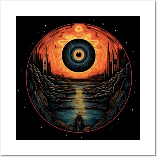 Abstract Eye Landscape Posters and Art